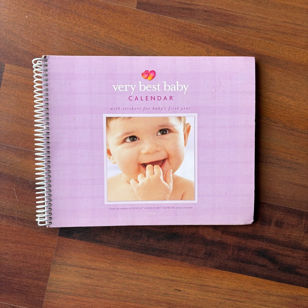 Nestle Very Best Baby Calendar Memory‎ Book 2004 Spiral Bound Milestone Stickers